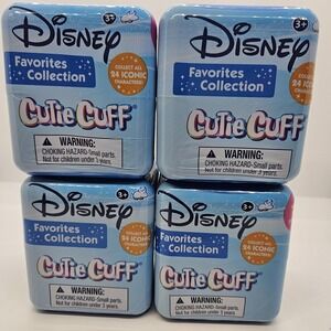 Lot‎ of 4 Disney Cutie Cuff Favorites Collection — Sealed / Brand New